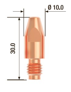 FUBAG Контактный наконечник M8х30 мм ECU D=1.4 мм (10 шт.) в Нижнем Тагиле фото