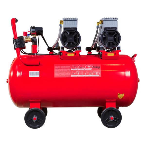 Компрессор воздушный безмасляный малошумный FUBAG OLS 500/100 CM2х2 + Набор пневмоинструмента (5 предметов) в ПОДАРОК в Нижнем Тагиле фото