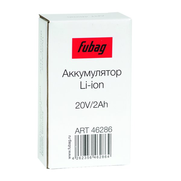 Аккумуляторная батарея FLI5S1P1202 Li-ion к бензиновым газонокосилкам FUBAG с электростартером и минирайдеру (20V/2Ah) в Нижнем Тагиле фото