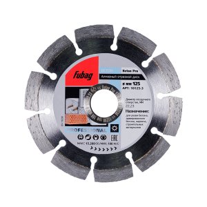 Алмазный отрезной диск FUBAG Beton Pro D125 мм/ 22.2 мм по бетону в Нижнем Тагиле фото