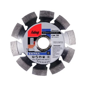 Алмазный отрезной диск FUBAG Universal Extra D125 мм/ 22.2 мм в Нижнем Тагиле фото