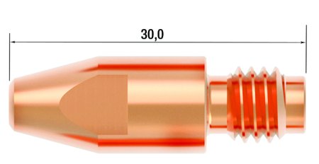 FUBAG Контактный наконечник M8 X 30мм CUCRZR 1.2мм /.045 дюйма (10 шт.) в Нижнем Тагиле фото