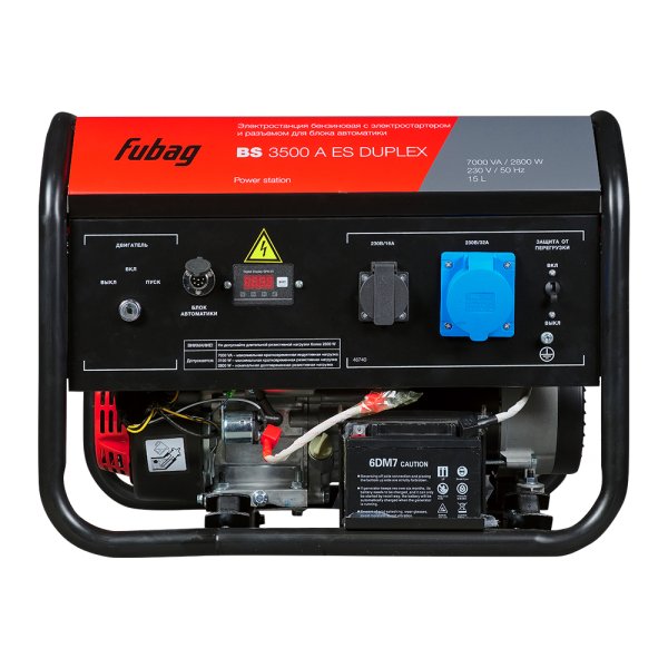Бензиновый генератор FUBAG BS 3500 A ES DUPLEX в Нижнем Тагиле фото